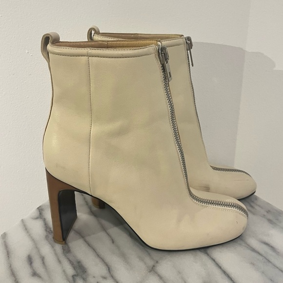 Rag & Bone Ellis Cream Leather Tabi Style High boots with Zipper 38 / 8.5 $770 - Picture 4 of 13